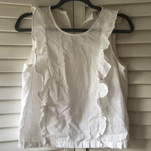Madewell Eyelet Lace Tank Top